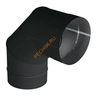 Труба ВУЛКАН VBR 0.25 м, D130 мм, нерж 0.8, черная