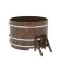 Купель для бани BentWood круглая из мореного дуба Премиум, D1,5 м