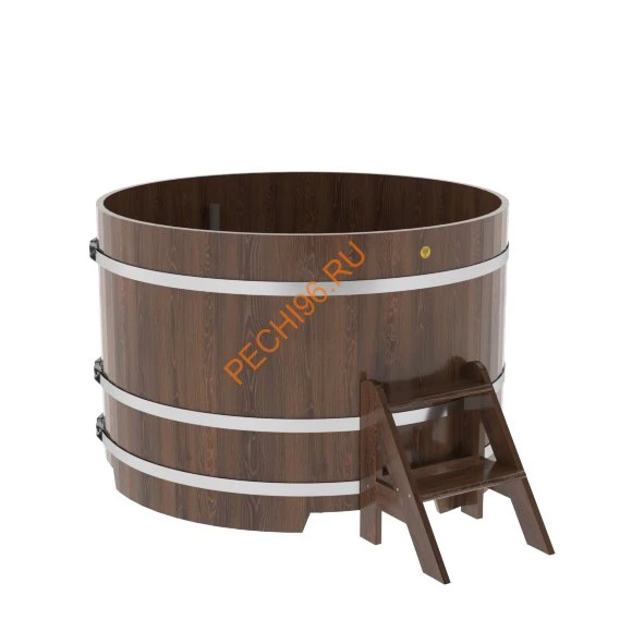 Купель для бани BentWood круглая из мореного дуба Премиум, D1,5 м