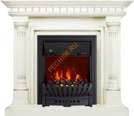 Электрокамин Royal Flame Dallas слоновая кость с патиной с очагом Aspen