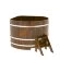 Купель для бани BentWood угловая из морёной лиственницы Рустик, 1,37х1,37 м