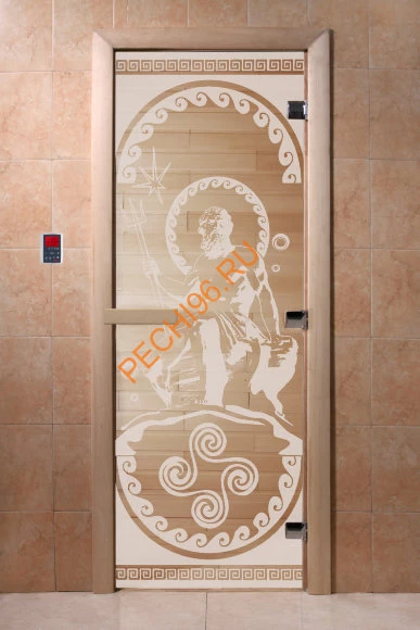 Дверь стеклянная DoorWood «Посейдон прозрачная», 1700х700 мм