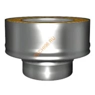 Переходник моно-термо ВУЛКАН V50R, нержавейка AISI 321/304, d 120/220 мм