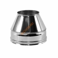 Конус ВУЛКАН Z50R, нержавейка AISI 321/оцинковка, d 120/220 мм