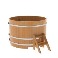 Купель для бани BentWood круглая из лиственницы Премиум, D1,5 м