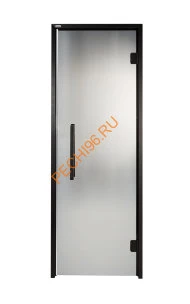 Дверь стеклянная Grandis GS 9х19-GM-H-Bl коробка алюминий Diamond Black