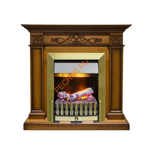 Электрокамин Dimplex Verona с очагом Danville Antique Brass FB2 античный дуб