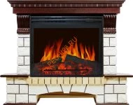 Электрокамин Royal Flame Pierre Luxe угловой темный дуб/белый с очагом Jupiter FX New
