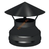 Оголовок Везувий BLACK (AISI 430/0,5мм) d 115/200 мм