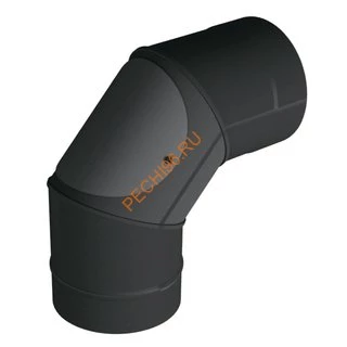 Труба ВУЛКАН VBR 0.25 м, D130 мм, нерж 0.8, черная