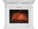 Электрокамин Electrolux Sphere Plus EFP/P-2720RLS с порталом Firelight Colonna 25U угловой, белый 