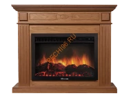 Электрокамин Electrolux EFP/P-3020LS с порталом Firelight Bianco 30, дуб