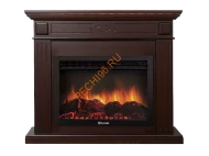 Электрокамин Electrolux EFP/P-2520LS с порталом Firelight Bianco 25, темный дуб