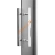 Двери стеклянные двустворчатые Grandis GS 15х20-MG-Н-Br