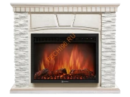 Электрокамин Electrolux EFP/P-3020LS с порталом Firelight Porto 30U угловой, камень белый