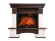 Электрокамин Electrolux Sphere Plus EFP/P-2720RLS с порталом Firelight Forte 25S, камень белый, темный дуб