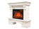 Электрокамин Electrolux Sphere Plus EFP/P-2720RLS с порталом Firelight Forte 25S, камень белый, белёный дуб