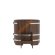 Купель для бани BentWood овальная из мореного дуба Премиум, 0,59х1,06 м