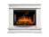 Электрокамин Electrolux Sphere Plus EFP/P-2720RLS с порталом Firelight Scala 25, сланец белый, белый дуб