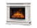 Электрокамин Electrolux Sphere Plus EFP/P-2720RLS с порталом Firelight Scala 25, сланец белый, белый дуб