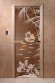 Дверь стеклянная DoorWood «Голубая лагуна бронза», 1700х700 мм