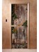 Дверь стеклянная DoorWood с фотопечатью «Старинный сад»