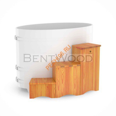 Купель для бани BentWood круглая из дуба, h 1100мм