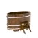 Купель для бани BentWood овальная из морёной лиственницы Рустик, 0,92х1,66 м