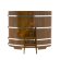 Купель для бани BentWood овальная из морёной лиственницы Рустик, 0,92х1,66 м