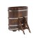 Купель для бани BentWood овальная из морёной лиственницы Премиум, 0,69х1,31 м