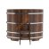Купель для бани BentWood овальная из морёной лиственницы Премиум, 1,08х1,75 м