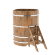 Купель для бани BentWood угловая из дуба Рустик, 1,03х1,03 м