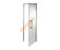 Дверь стеклянная Grandis GS 8х20-М1-Н-Si коробка алюминий Silver